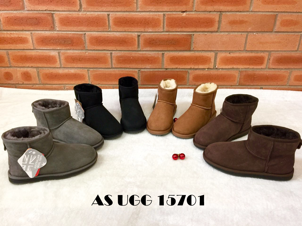 【澳洲仓】【冬款出清】AS UGG 15701 新版防水迷你经典靴 皮毛一体雪地靴