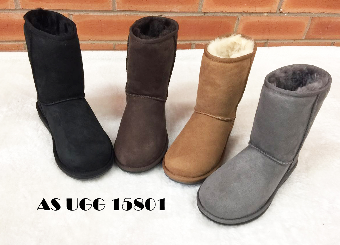 【澳洲仓】【冬款出清】AS UGG 15801 新版防水经典中筒 皮毛一体雪地靴