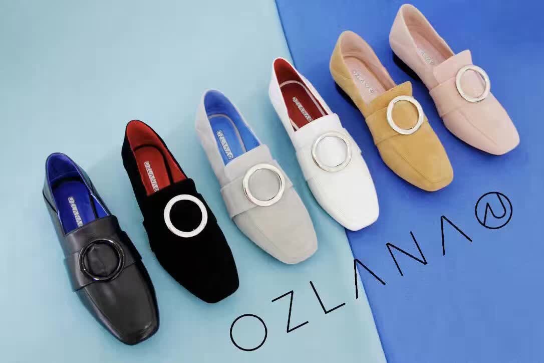 【澳洲仓】【春】OZLANA AU OZ3026 两穿全皮时尚小跟鞋