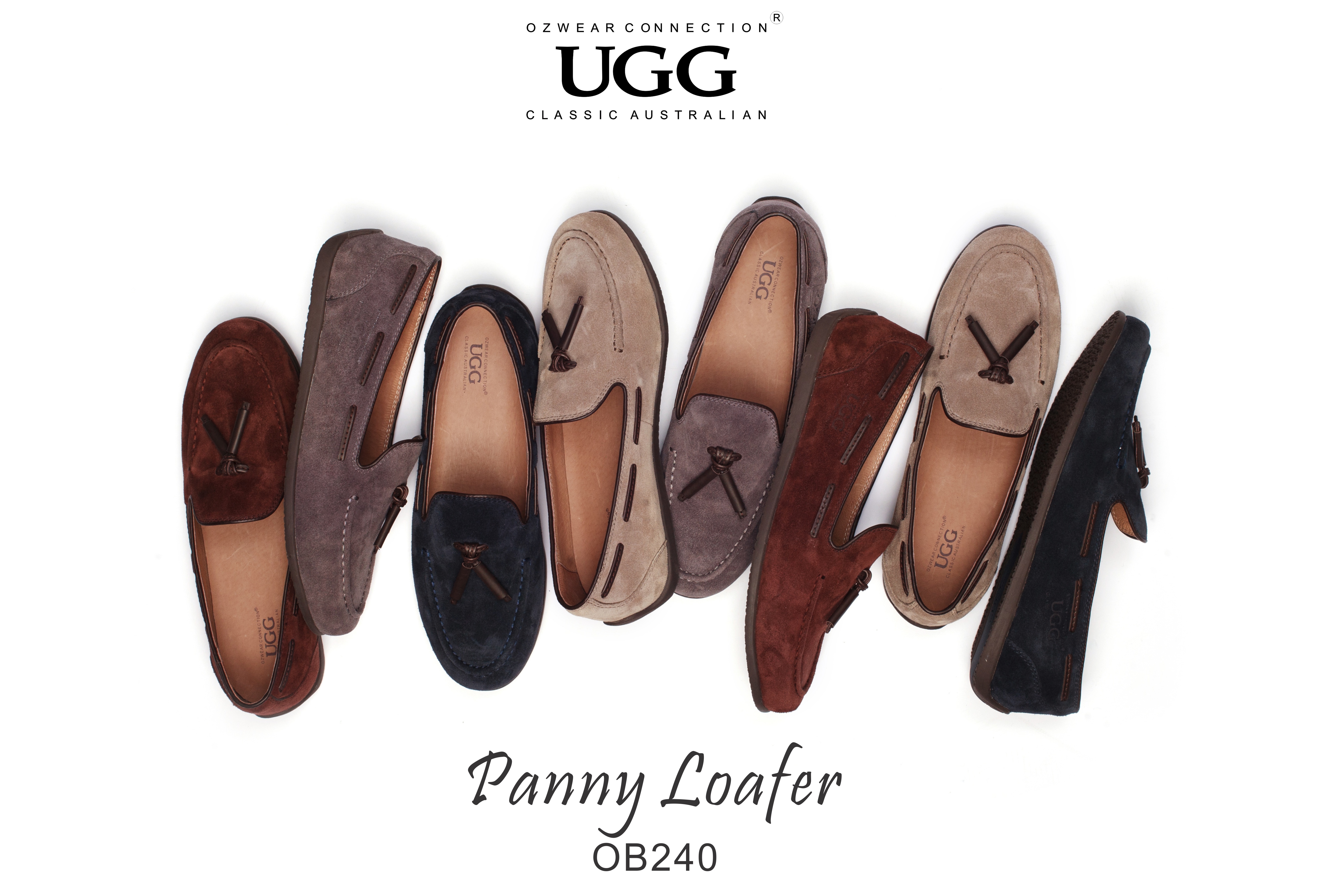 【澳洲仓】【超值特卖】OZWEAR OB240 春夏男士牛绒鞋面休闲鞋