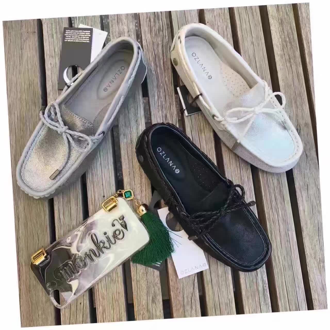 【澳洲仓】【春】OZLANA AU OZ3032 春夏反光未来感豆豆鞋