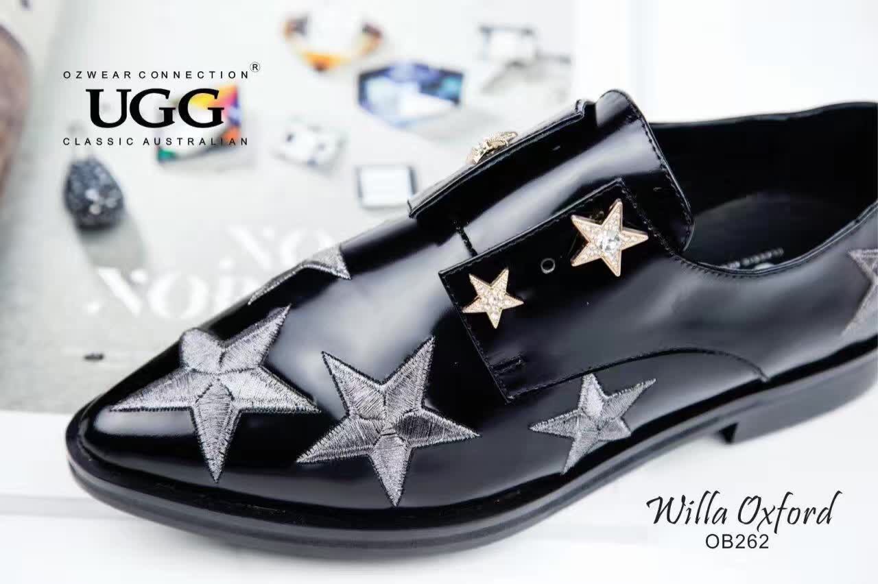 【澳洲仓】【超值特卖】OZWEAR OB262 春夏刺绣星星尖头皮鞋