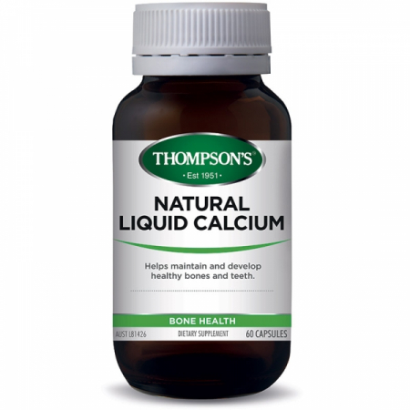 【新西兰仓】THOMPSON'S汤普森 液体钙胶囊 60粒