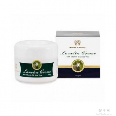【新西兰仓】Nature's Beauty自然美 绵羊油（VE+芦荟） 100g