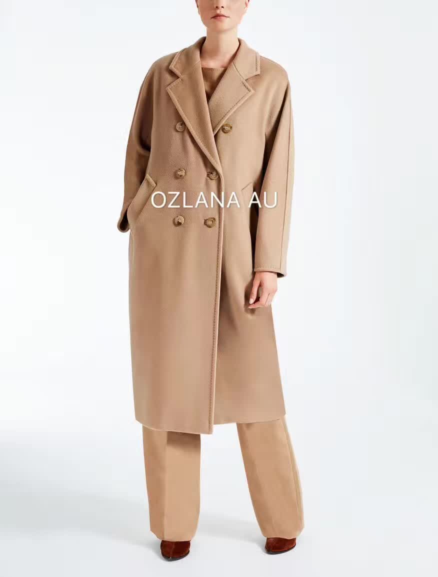 【中国仓】【换购】ozlana ugg oz6019 驼色长款羊绒大衣(下单后4周