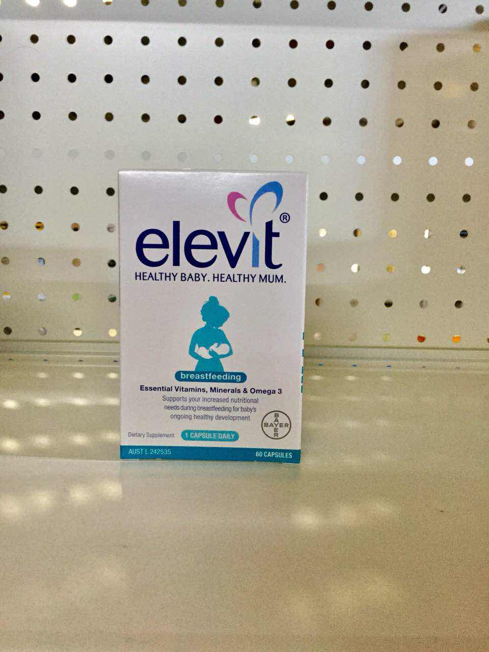 【澳洲仓】elevit爱乐维 母乳喂养期哺乳期 复合维生素 60粒